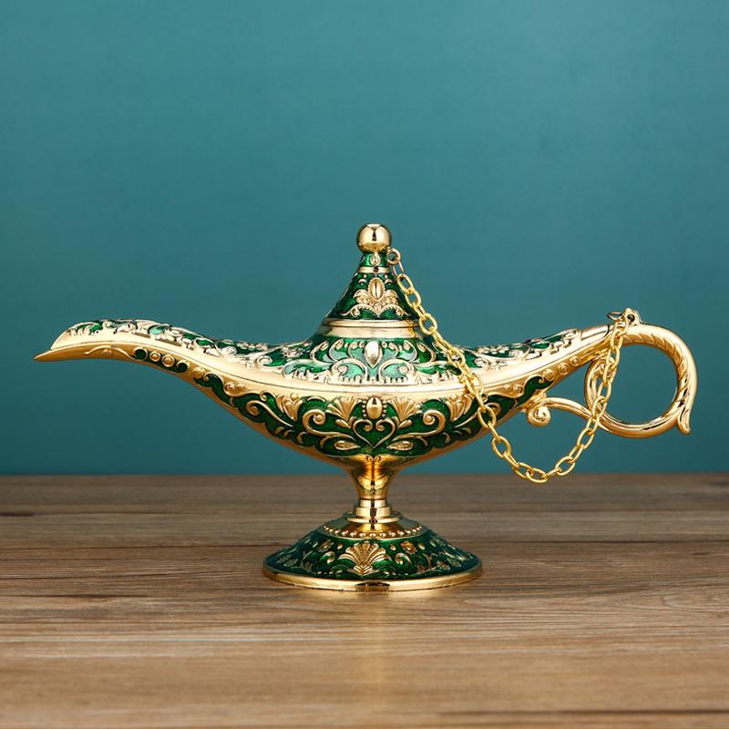 European Aladdin Magic Lamp Home Wishing Lamp Craft Creative Light Luxury Russian Home Decorative Ornaments Home Accessories