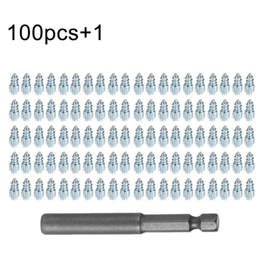 100 buc Mașină Motocicletă ATV 9mm Lanțuri de Zăpadă Antiderapante cu Țepi cu Kit de Unelte