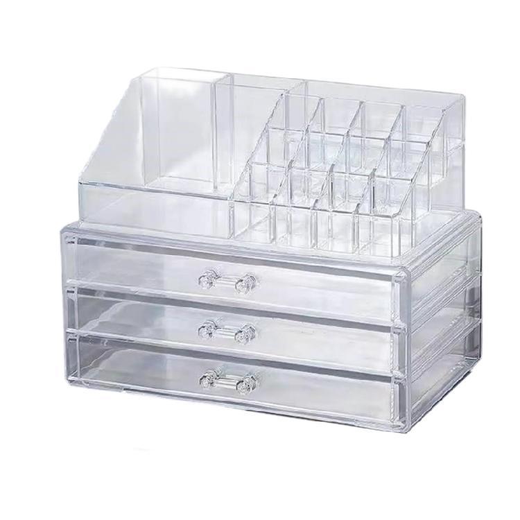 Acrylic Makeup Accessories Storage Box Space saving Jewelry Organiser with Multiple Compartments for Easy Access