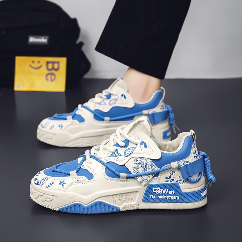 Men's Shoes 2025 New Summer All Casual Board Shoes Sports Thick Sole Increase Bread Shoes Non-slip Wear-resistant Casual Shoes