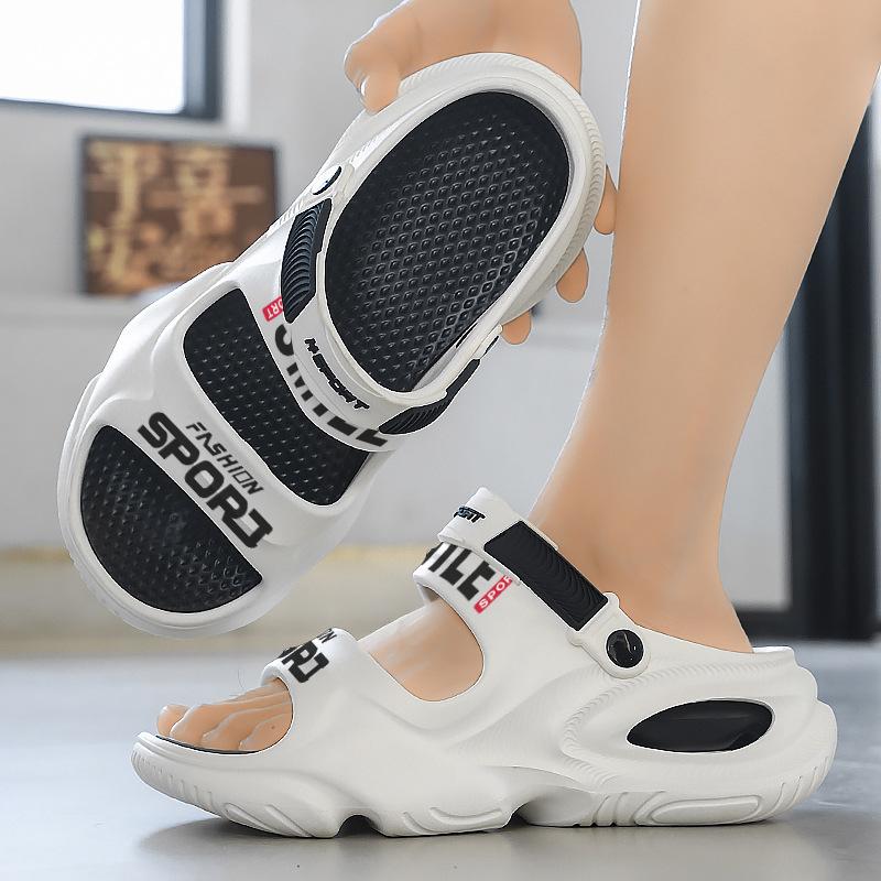 Original Men's Sandals Super Thick Soft Sole Open Toe Dual Use Sandals Slippers Summer Outdoor Beach Casual Sandal Shoes for Men