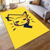 Cute Pikachu-Inspired Yellow Cartoon Rug Non-slip rug suitable for living room and bedroom sofas.