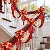 Wedding Stair Railing Decoration Set with Balloons and Flowers for Room Arrangement
