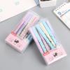 4 Pz/set Cute Cat Penna Cancellabile 0.38mm Lavabile Magica Penna Gel Ricariche di Inchiostro Blu Bambini Scuola di Cancelleria Accessori Per Ufficio