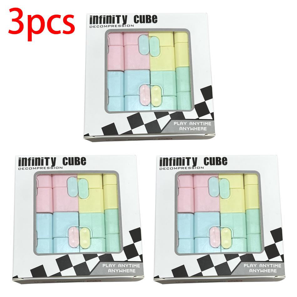 New Puzzle Cube Durable Exquisite Decompression Toy Infinity Magic Cube For Adults Kids Fidget Toys Antistress Anxiety Desk Toy