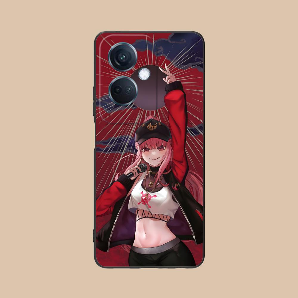 Holo Mori Calliope Matte TPU Mobile Phone Case for OPPO Reno 14 13 12 11 10 9 8 7 6 5 F T Pro 5G Colorful Printing Cover