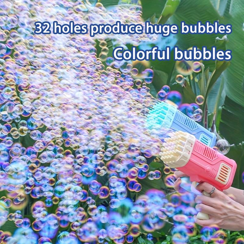 32 Hole Electric Bubble Machine Internet Celebrity  Gun Bubble Water Stick Children's Toy Without Bubble Water and Battery