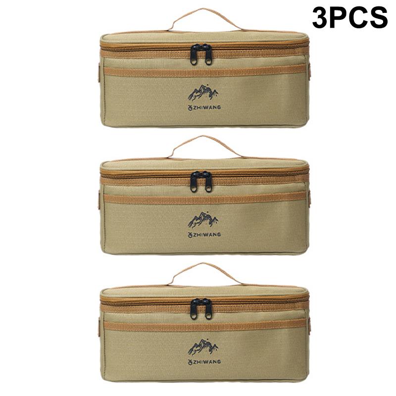 Outdoor Camping Tableware Storage Bag Large Capacity Cutlery Pouch Multi-Functional Portable Picnic Bags Waterproof Handbag