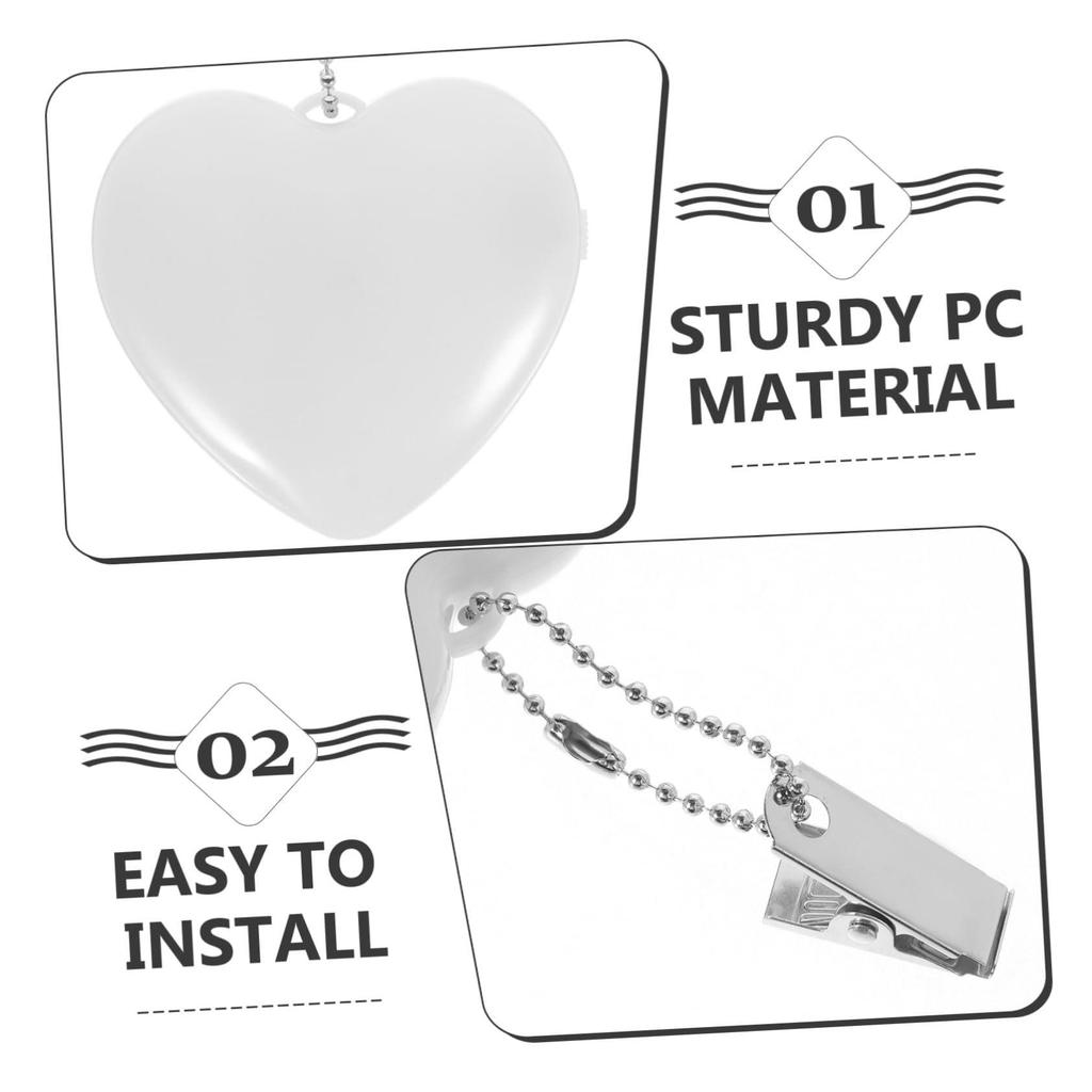 Kluczówka z świecącym sercem, ładowalna, lampka nocna, do portfela, torebki, prezent dla dziewczynek