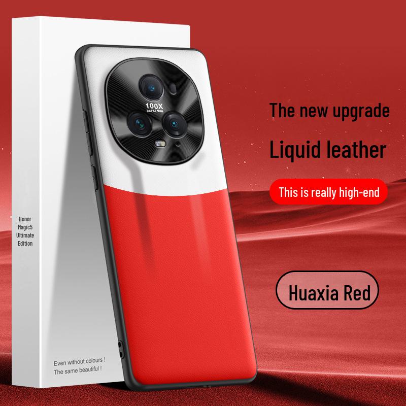 

Защитный чехол из жидкой кожи для Honor Magic5 Ultimate Edition - Противоударный чехол, Доставка одним лотом Honor Magic5 Ultimate Edition