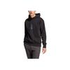 Adidas Solid Color Hooded Long Sleeve American Sweatshirt Men sweatshirts Black IC3749