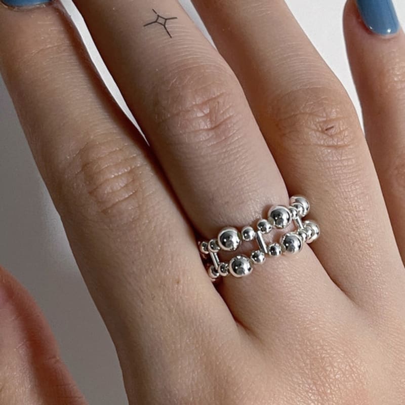 Easy Thingz Silver Ball Fence Ring