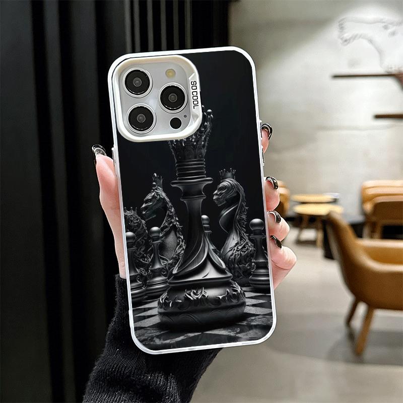 Competitive Chess Game Shockproof Phone Case for iPhone 17 Air 16 16E 15 Pro Max 14 Plus 13 Mini 12 Back Cover Anti Fall Fundas