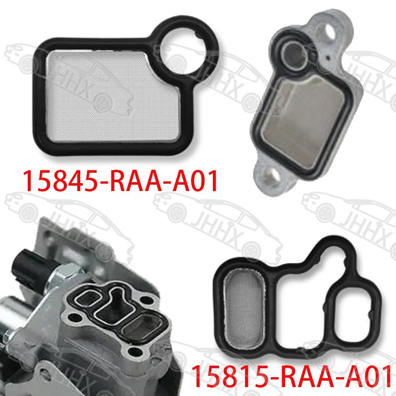 1SET for Honda Accord CRV CIVIC JAZZ FIT CITY ODYSSEY  Car VTEC Solenoid Gasket VTC Filter Kit  15815-RAA-A01 15845-RAA-A01.
