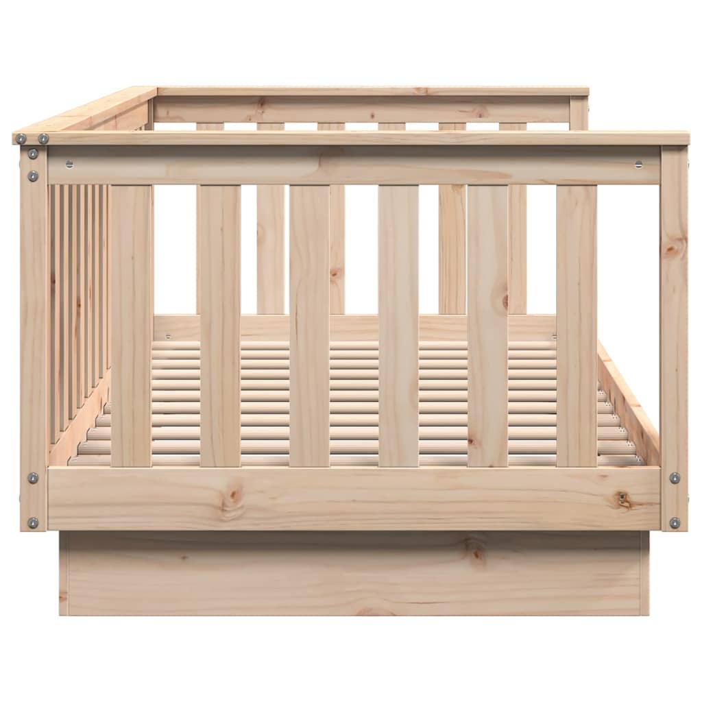 Daybed Without Mattress 90 X 200 Cm Solid Pine Wood