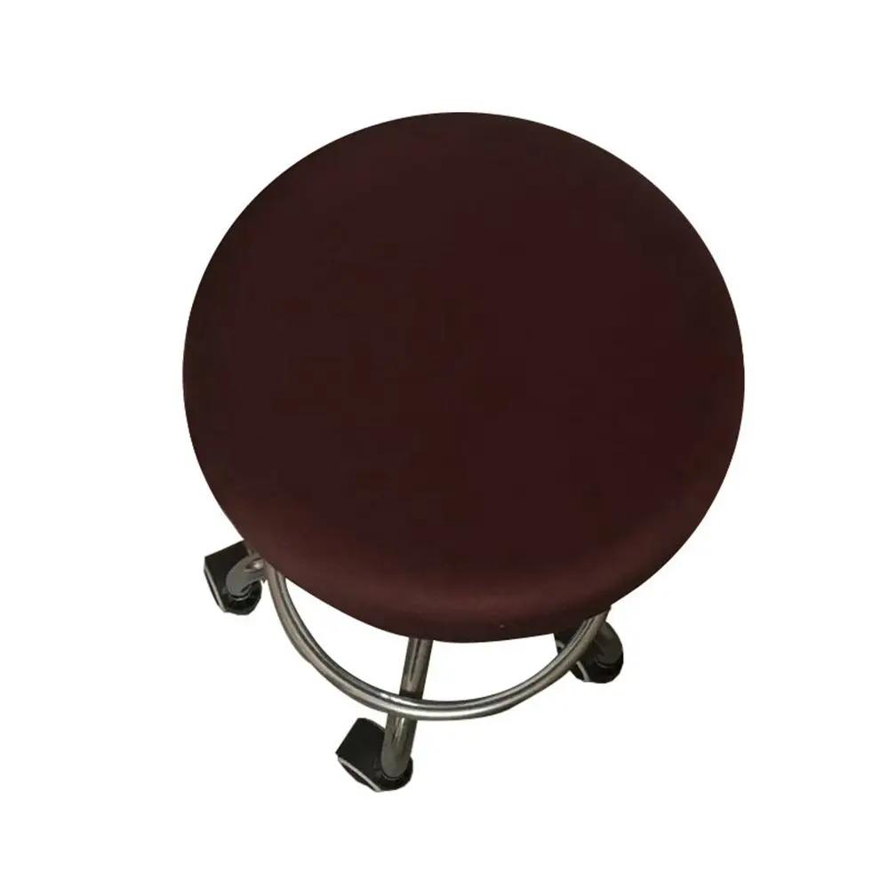 Moderne runde Stuhlhusse Barhockerhusse Elastische Sitzhusse Stuhlschutz Unifarbene Haushaltsstuhl-Überzug Spandex