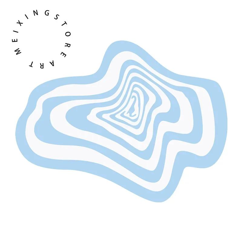 Creative Irregular Rug Living Room Carpet Black White Geometry Home Decoration Floor Mat Bedroom Area Rugs Entrance Doormat