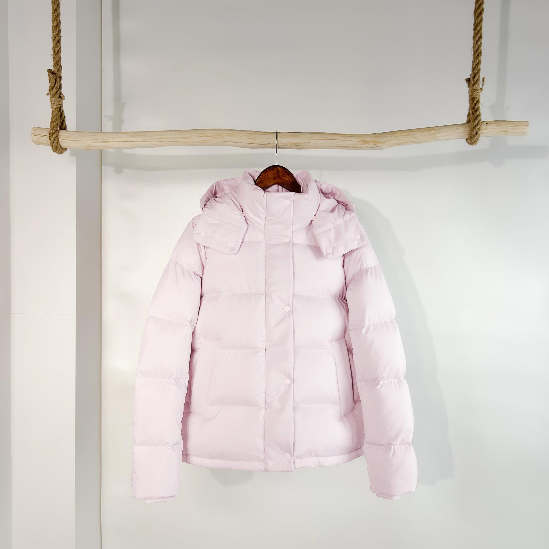 Puff three-proof white goose down hooded down jacket women s short bread jacket xl (original size 10)