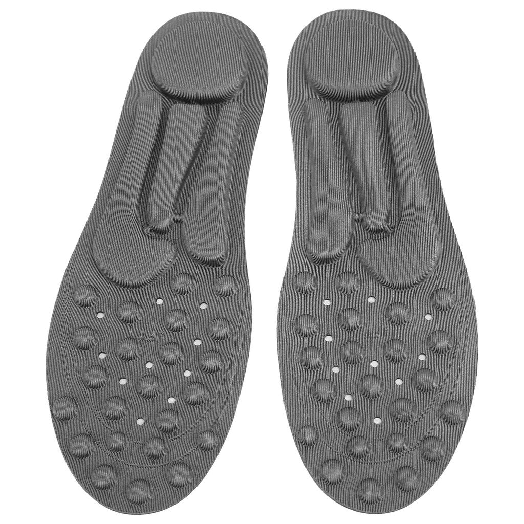JFT Foot Massage Insole Therapy Breathable Inserts Cuttable Shoe Pads Gray for Men Women41 50