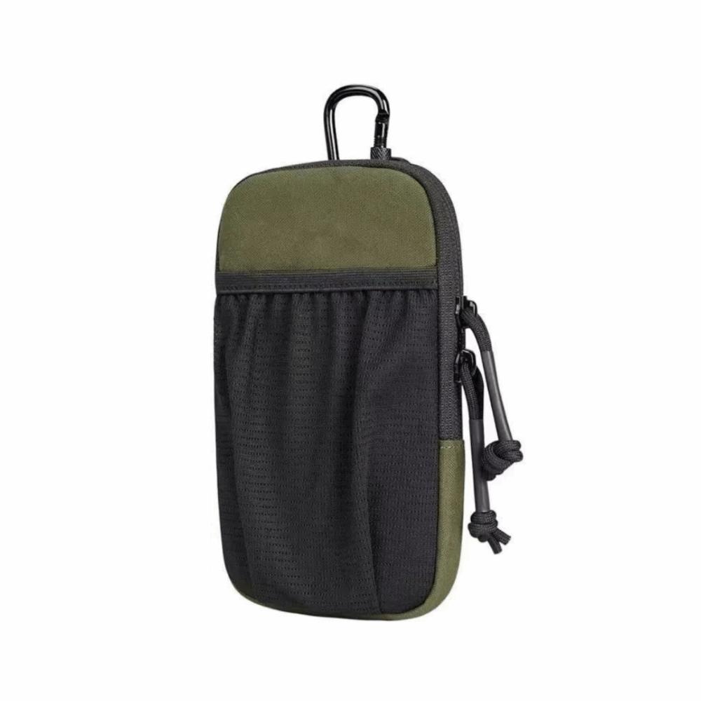 Zipper Closure Portable Waist Bag Durable Sports Waist Pack Waist Strap Pack Mountaineering зелёный