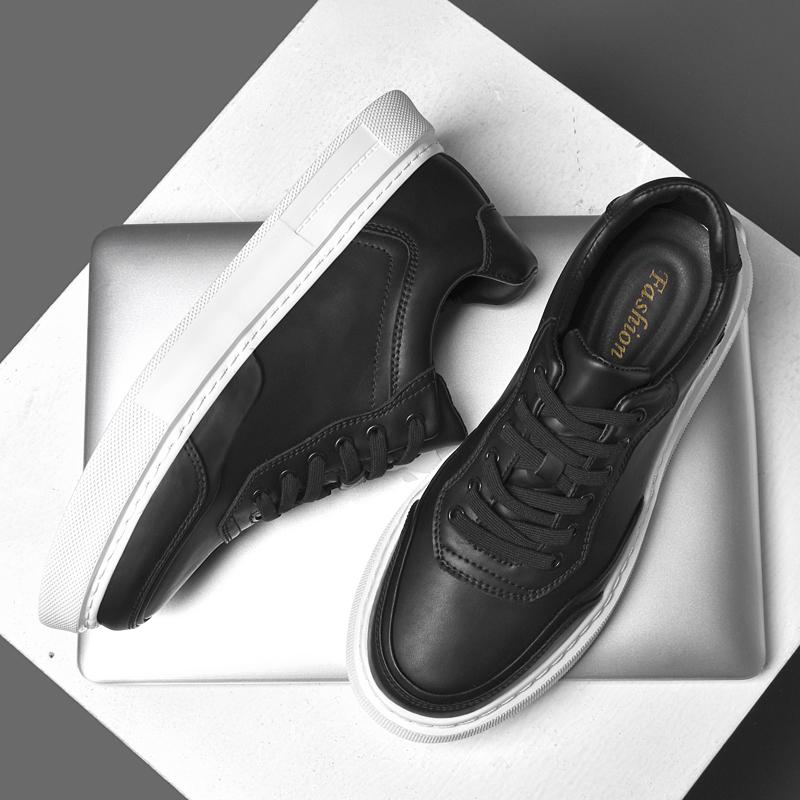 Fashion Genuine Leather Mens Sneakers New Design Skateboard Footwear Men Comfortable Casual Shoes Outdoor Walking Shoes Tenis Masculino