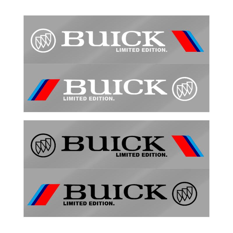 2pcs Car 3D Stickers Auto Side Body Sports Sticker Decals Car Accessories For Buick Encore Regal Lacrosse Enclave Avenir Cascada GL8 Envision Anthem