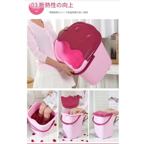 Apaeofl Foot Bath Bucket, Foot Bath, Deep Bucket, Foot Washing Basin for Above Knees and Calves, Warm, Plastic, Massage, Plus, Thick, Home Health Buck