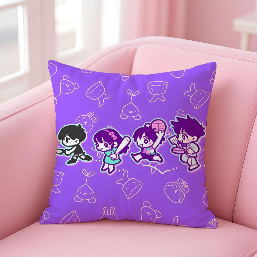 Eerie Indie Japanese Game Anime Kwaii OOmori Cushion Cover Pillow Case Soft Skin Friendly Fabric Concealed Zipper