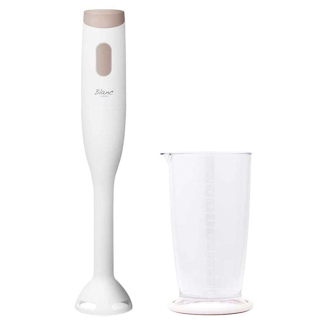 dretec Hand Blender Stick Mixer Mixer Stick Mixer Handy Blender Hand Mixer Baby Food Smoothie Dressing Cooking Time Saving White 2-in-1 "Crush" "Mix"