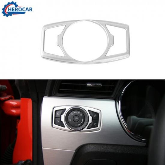Center Headlight Switch Button Cover Decor for Ford Mustang 2015+/F-150 15-