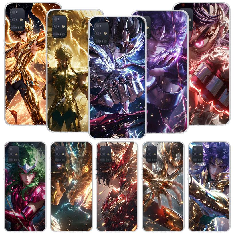 Saint Seiya Cool Phone Case For Samsung Galaxy A52 A32 A22 A12 A02S A50S A30S A51 A31 AA71 Note 20 Ultra 10 S10 Plus Galaxy A52