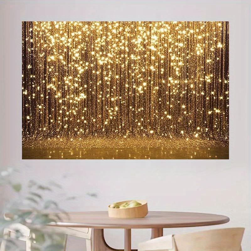 1 eleganter goldener funkelnder Hintergrund - geeignet für Geburtstage Feiertage Partys mehrere Größen zur Auswahl