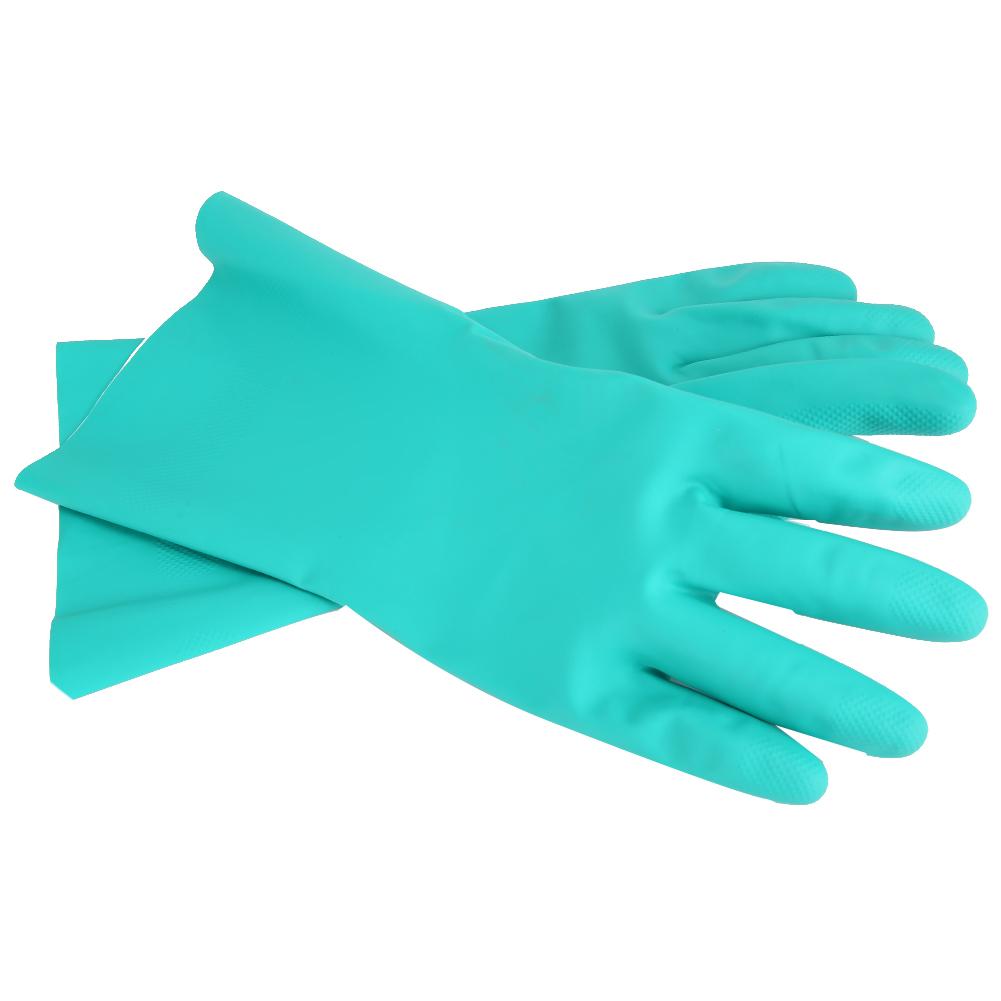 3 Pairs of Chemical Resistant Protective Safety Nitrile Rubber Work Gloves Industrial Hand ProtectorL