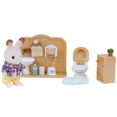 Toytron Sylvanian Families Chocolate Rabbit Boy & Bathtub Set