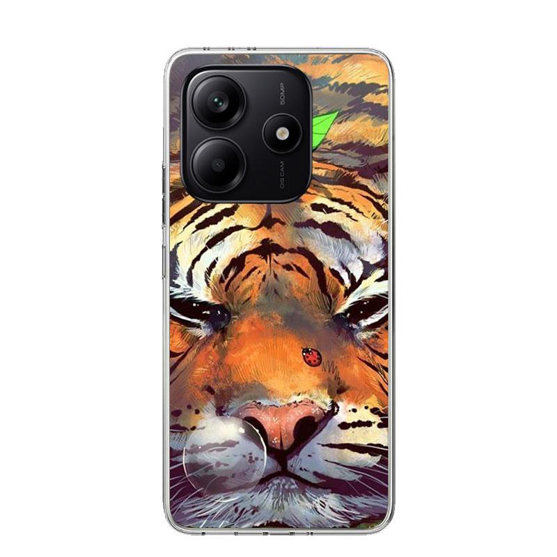 Hochwertige Tiger-Muster-Kunst-Handyhülle Für Xiaomi Redmi Note 15 14 13 12S 12 Pro Plus 11S 11E 11 11T 10S 10 Kunst Weiches Muster Cover