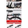 Rear Bike Rack Aluminum Alloy Adjustable Cargo Carrier for 26-29 Inch Mountain Road Bike Cycling Luggage Carrier with Reflector