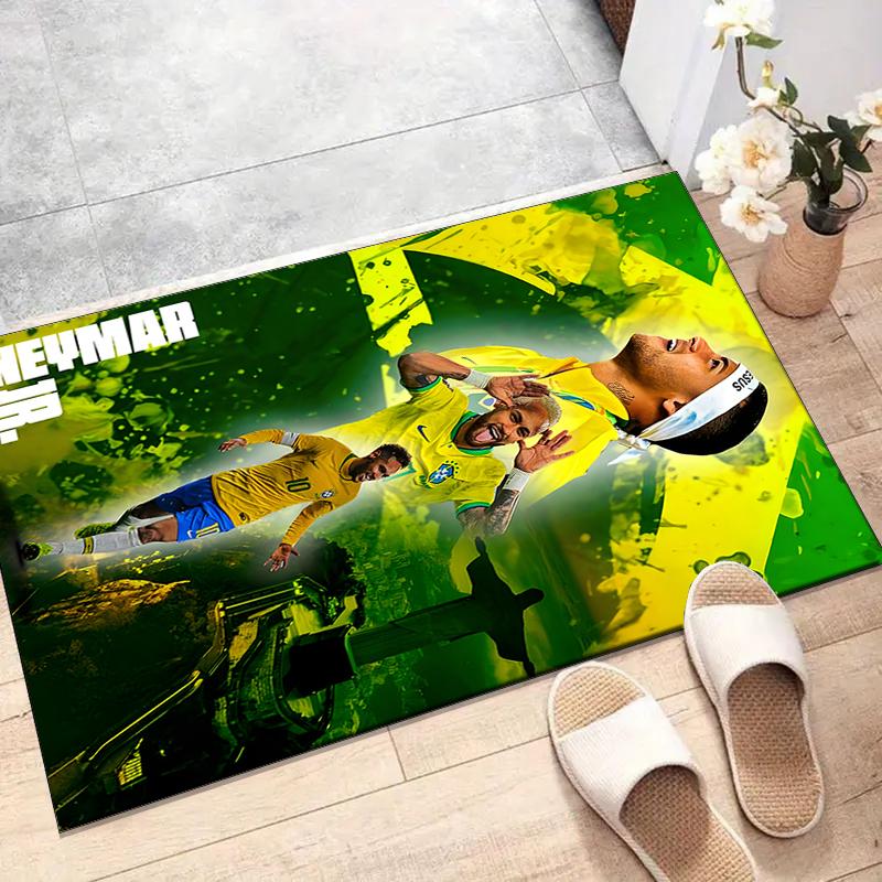 1pc Neymar14 Design Printed Area Rug Carpet for Bedroom Living Room Home Decor Rugs Mat Non Slip Mat Rug for Bedside
