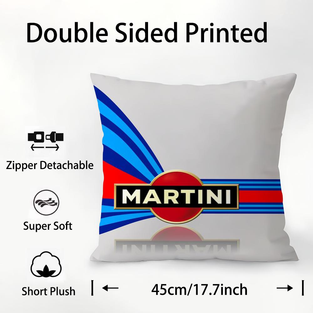 Car Cool M-Martinies Pillow Case Plush Fabric Soft Double Sided Print Sofa Cushion Cover Throw Pillow Covers