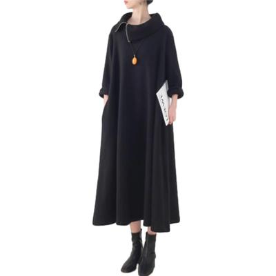 Hoodie Sweatshirt Long Loose Perfect for Everyday and Commuting [MSFQSNB] Women's Dress, Dress, Fleece-Lined Dress, Sleeves, Turtleneck, Casual, Fit,