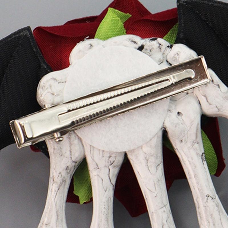 1PC Plastic Skull Hand Hairpin Secure Grip For Halloween Costumes Themed Event And Creative Outfit Styling