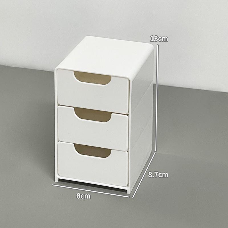 

Desktop Storage Box Drawer-type Stationery Organizer Box Dormitory Table Small Debris Storage Artifact Japanese Style белый