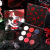 DE'LANCI - 9 Farben Schwarz Rot Smokey Make-up Palette