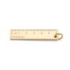 Portable Buckles Whistle Ruler Key Ring Brass Keychain Pendant Jewelry Accessories