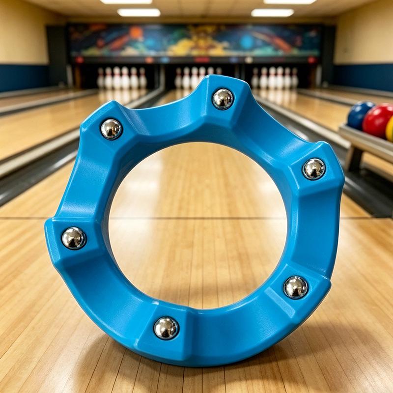 360° Rotating Bowling Cup Holder with Weighted Grip Ring