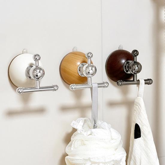 Suction Cup Hook Strong Hold Mold Resistant Hook No Drill Reusable Holder for Bathroom Towels Wet