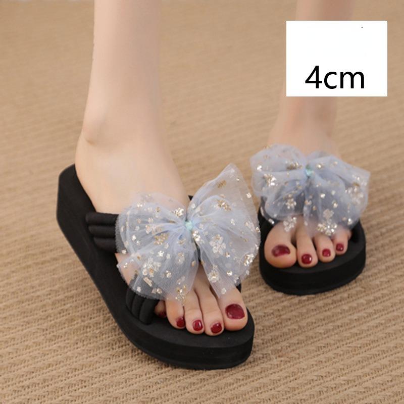 Chinelos Plus Size de Verão Femininos Usam Chinelos de Strass Selvagens Fora Verão Fora