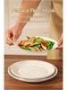 Large Round Disposable Dinner Plate - Thickened Rice Husk, Food-Grade, Ideal for Weddings & New Year Celebrations