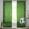 Fotbal Fotbal Gymnasium Zelený tyl Průsvitné okenní závěsy do obývacího pokoje ložnice moderní voál organza závěsy