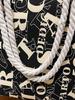 Large Capacity Canvas Tote: Simple, Stylish Commuter Bag for Female Students with Letter Print