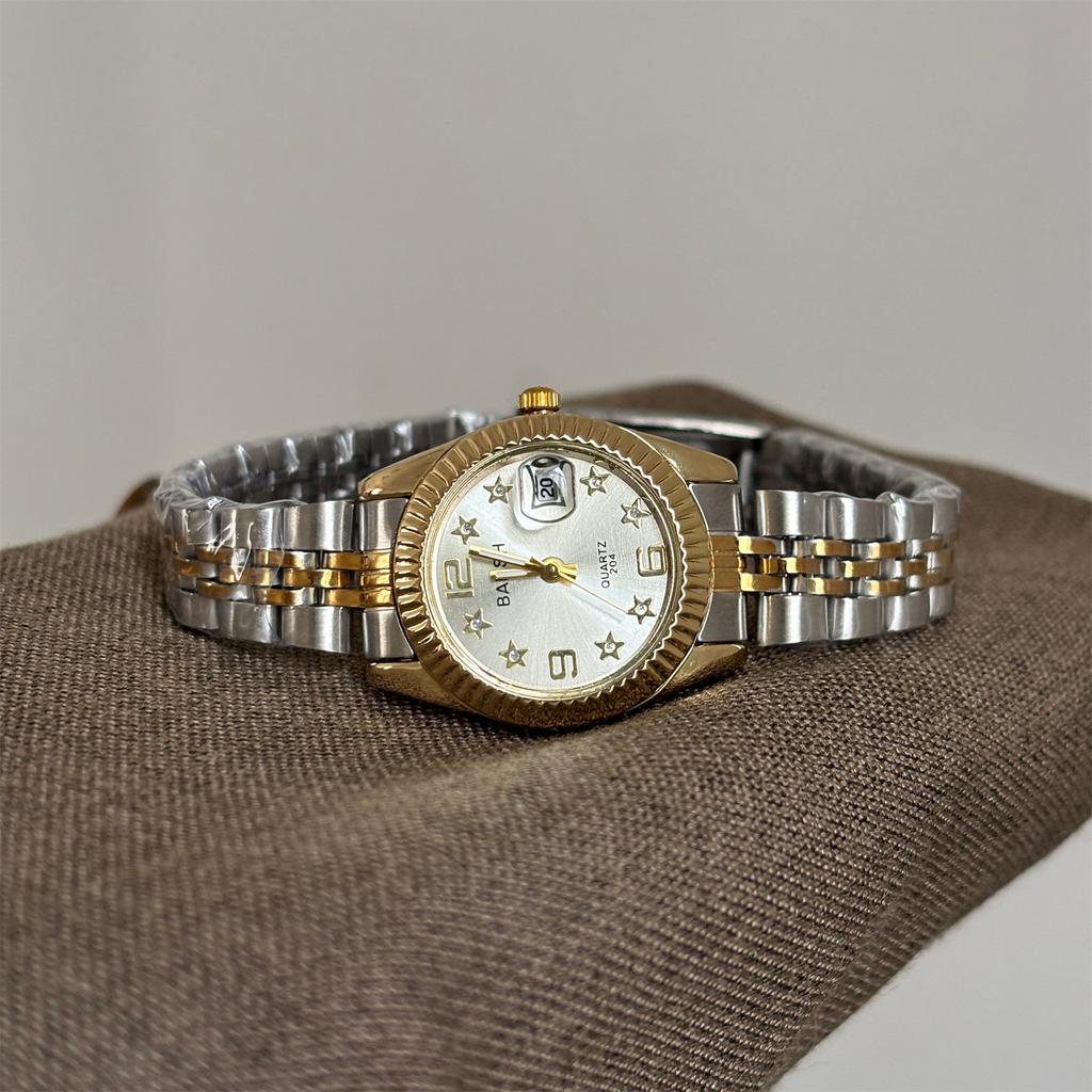 Drainage Pentagram Diamond Watch Women'S Calendar Steel Belt Retro Simple Temperament Women'S Quartz Watch